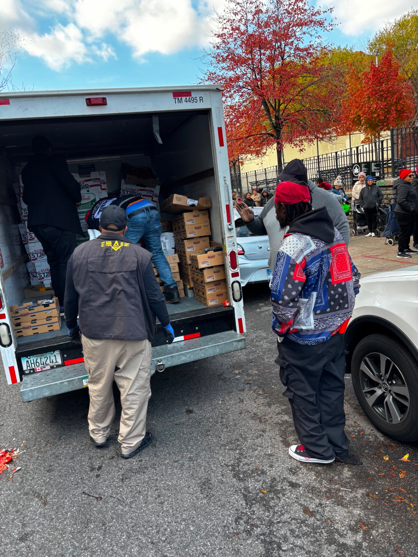 Autumn Truck Day - Unloading for the Line at People's Park
