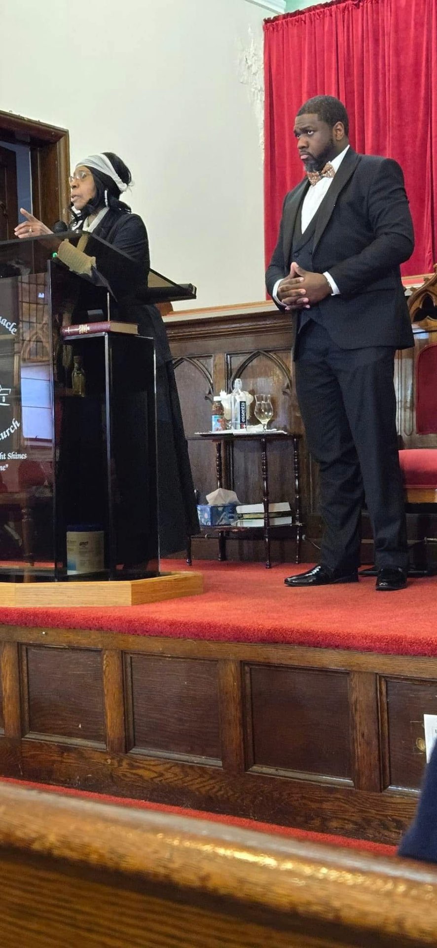 Prophetess Cheryl & Bishop Singletary at the Pulpit
