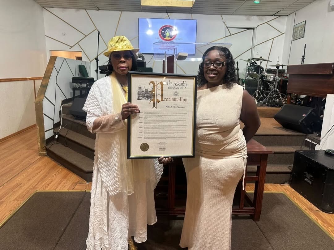 Prophetess Dr. Cheryl Singletary - NY State Assembly Proclamation