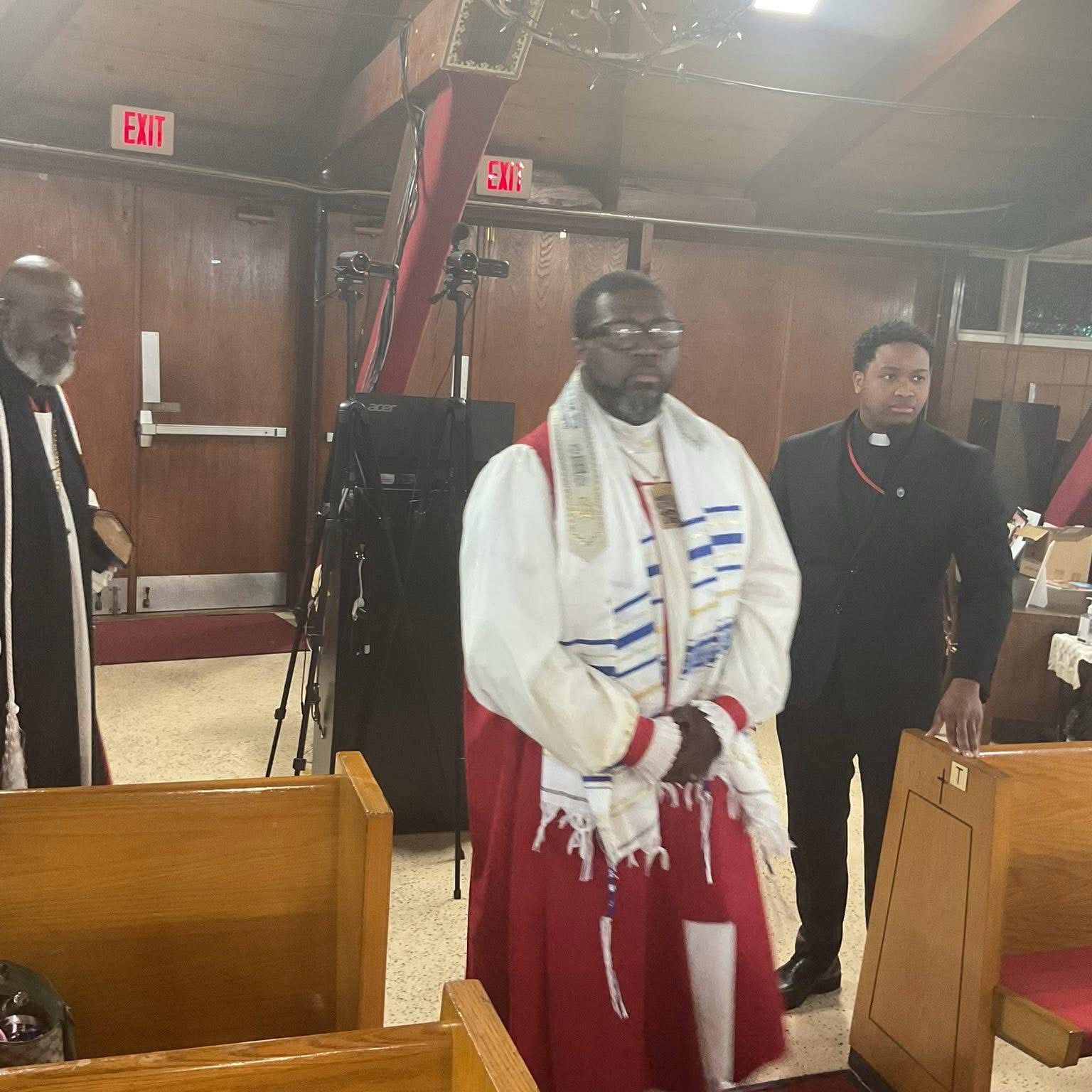 Bishop Singletary in Tallit - Hebraic Worship Service
